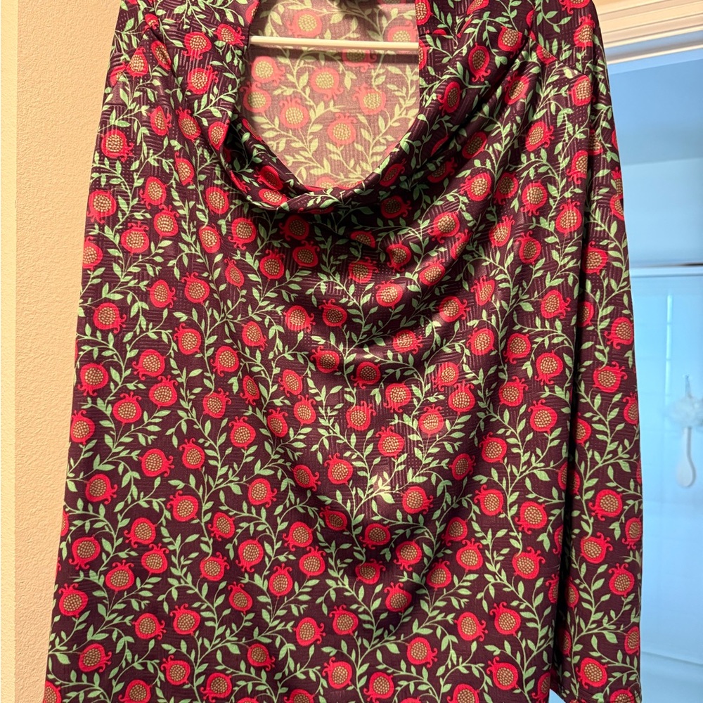 Lularoe Floral Patterned Azure skirt
